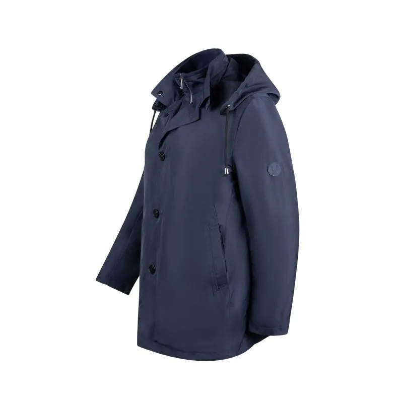 Navy Down Lined Raincoat