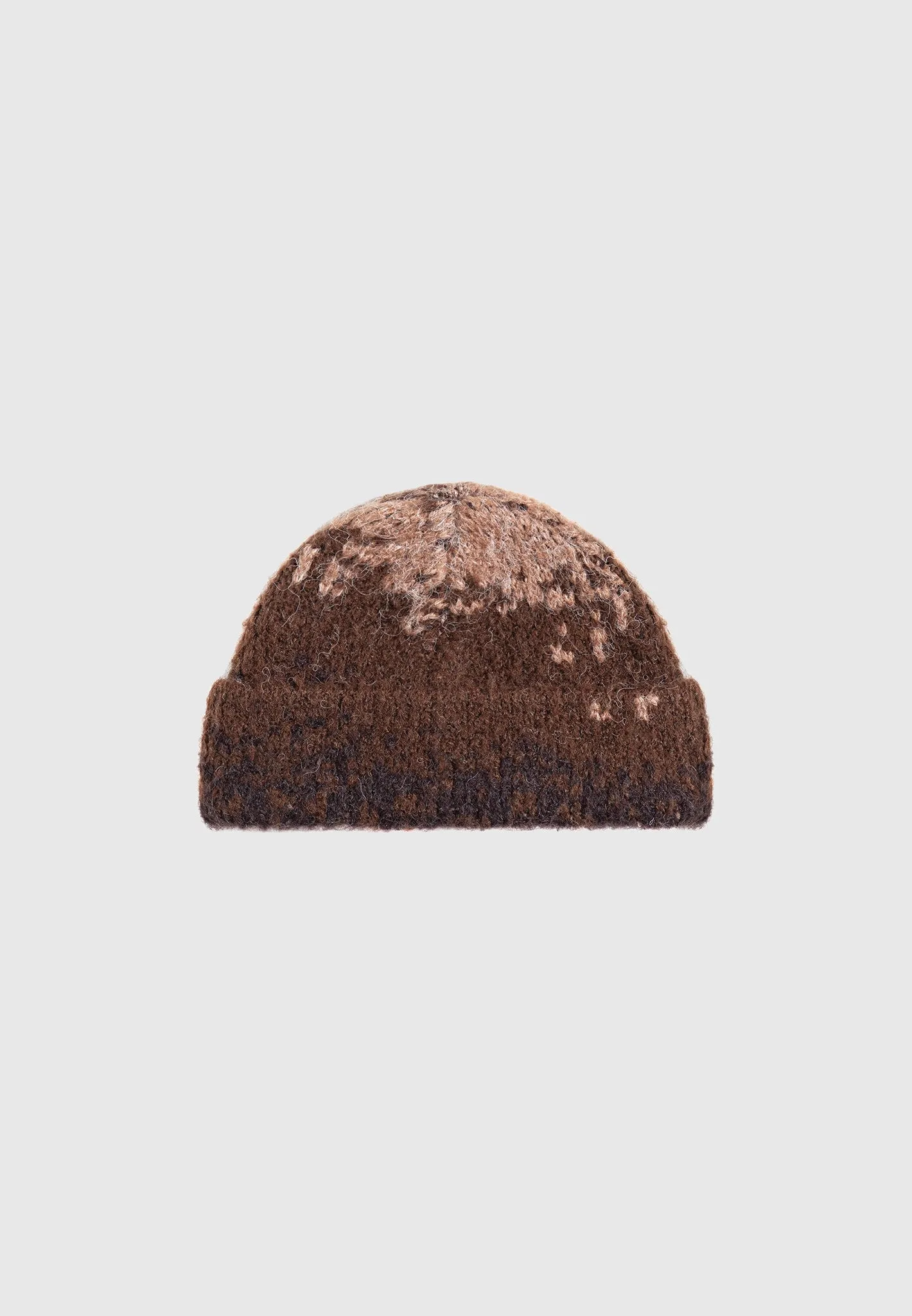 Ombré Knit Beanie Hat - Taupe