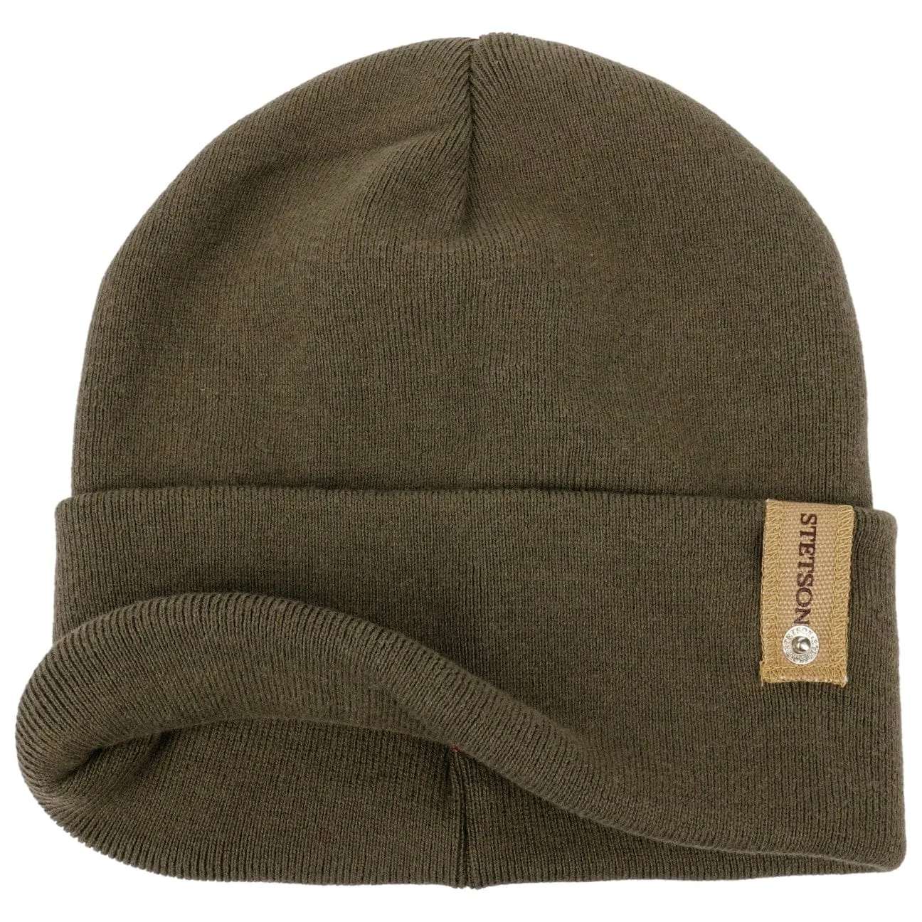 Organic Cotton Merino Beanie With Cuff by Stetson