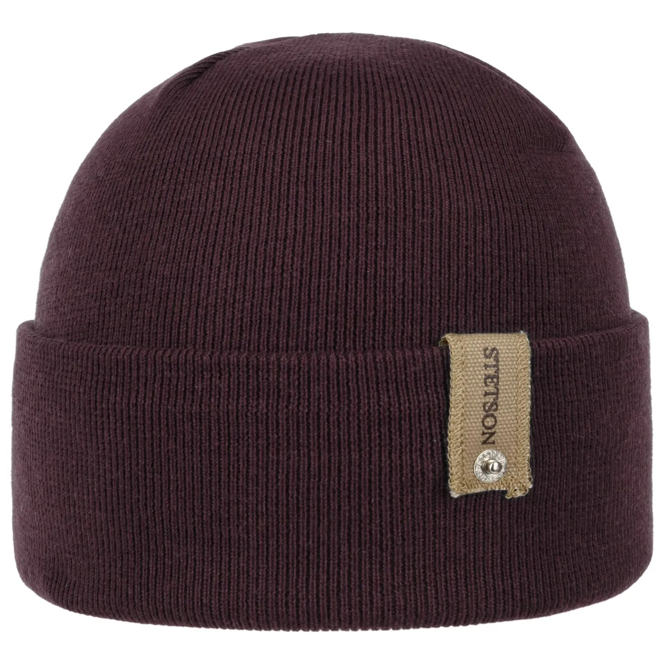 Organic Cotton Merino Beanie With Cuff by Stetson