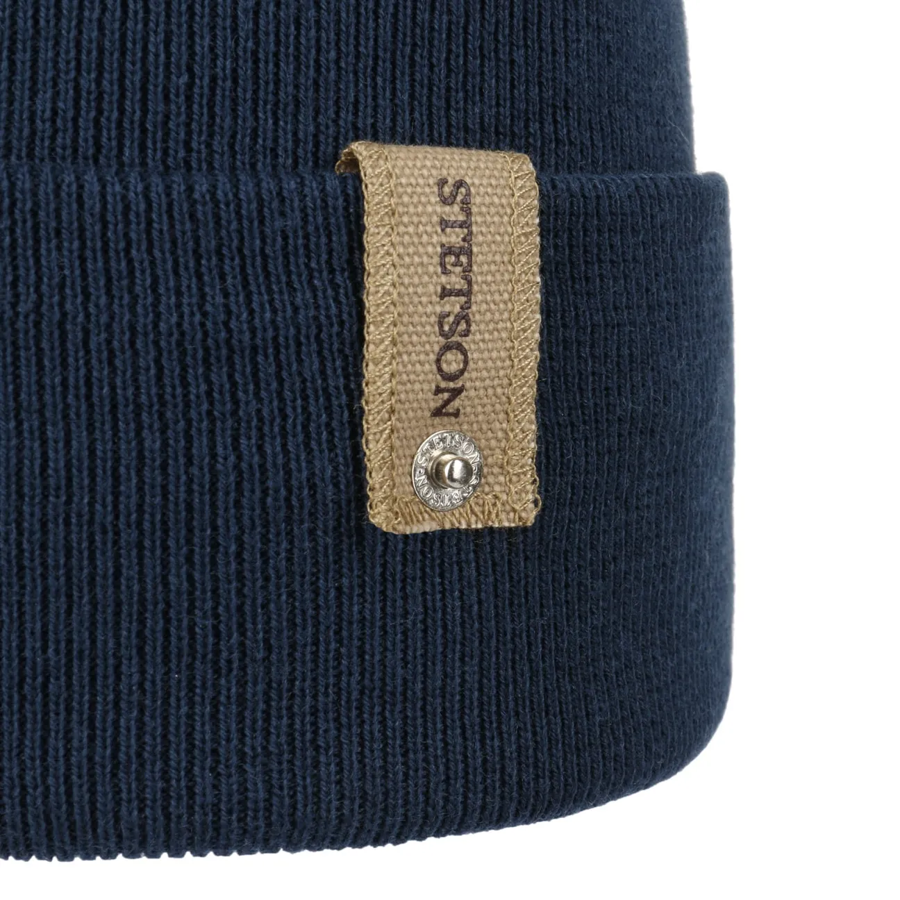 Organic Cotton Merino Beanie With Cuff by Stetson