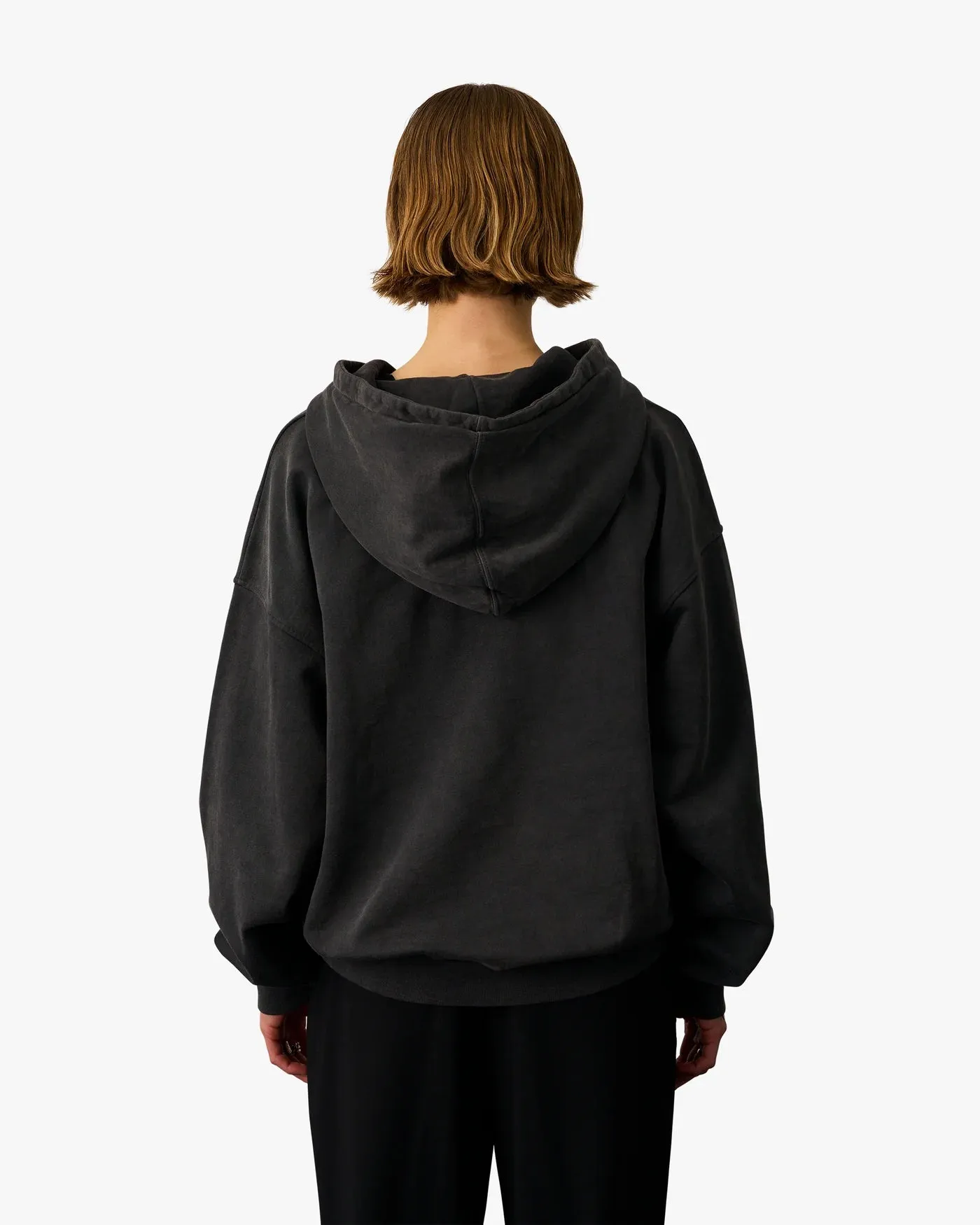 Organic Oversized Hood - Faded Black