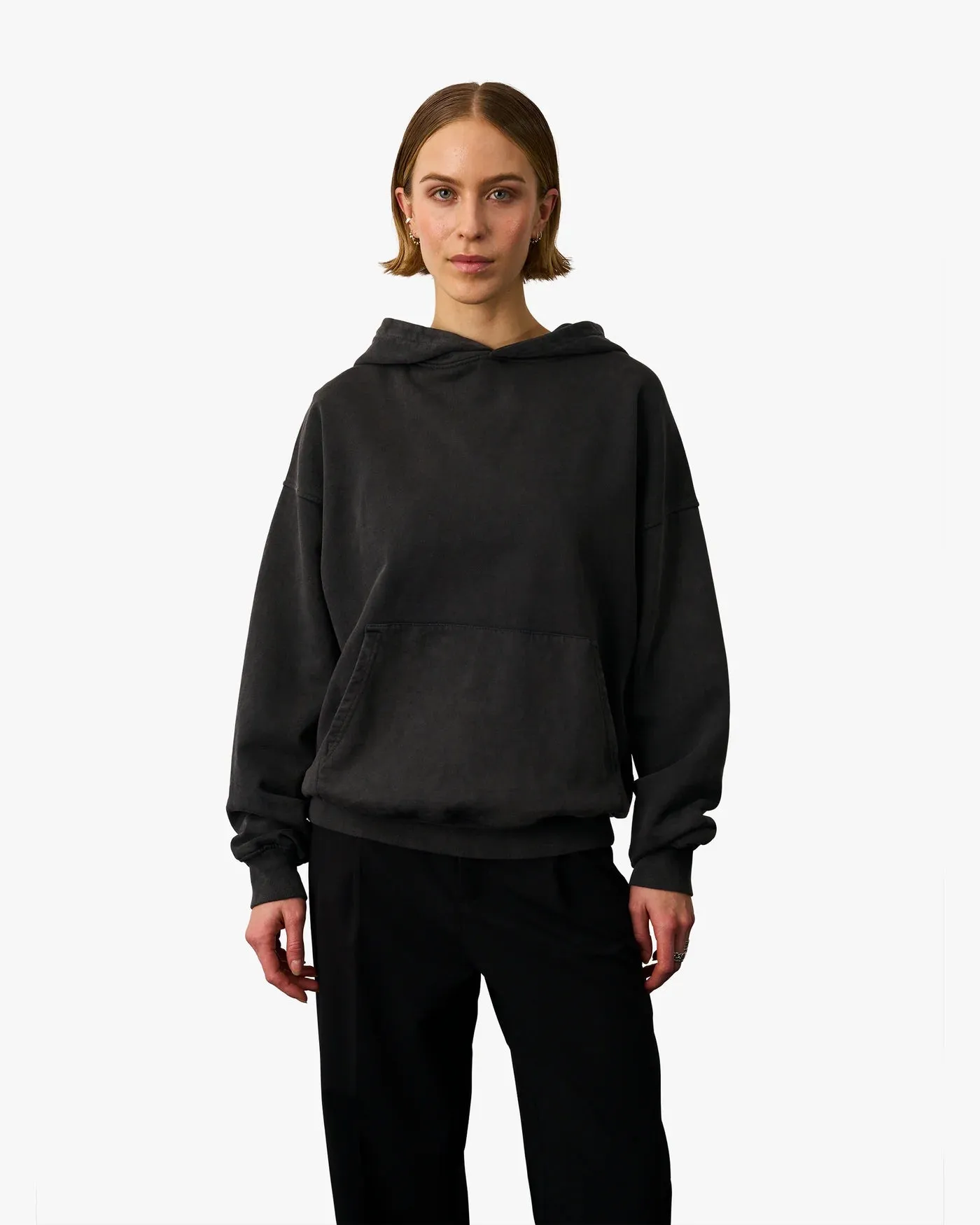 Organic Oversized Hood - Faded Black