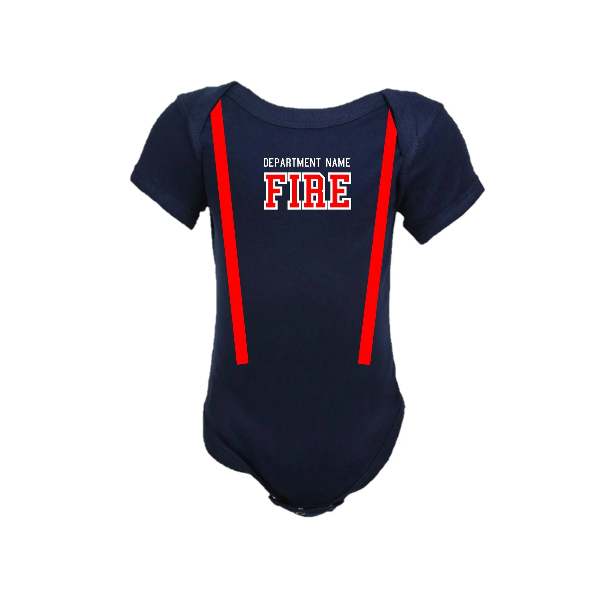 ORIGINAL Firefighter Personalized TAN 2PC Baby Outfit