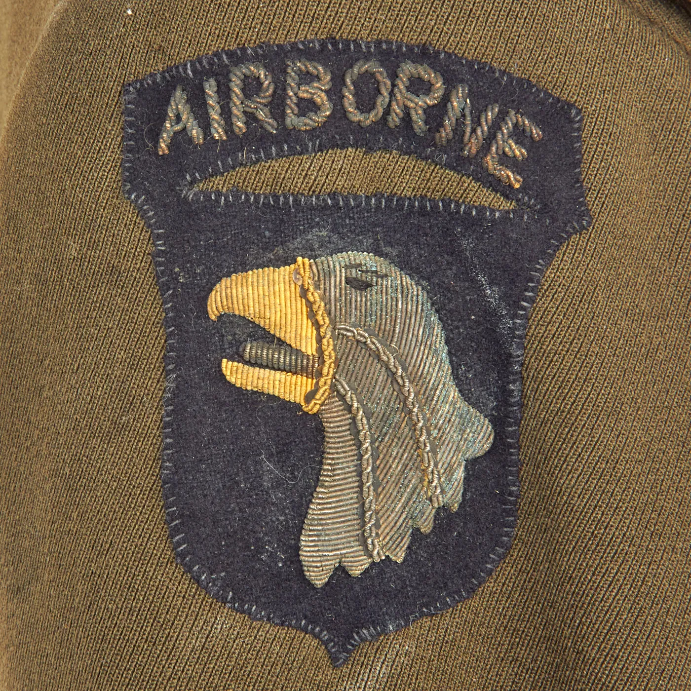 Original U.S. WWII 101st Airborne Division Class A Uniform Coat Featuring British Made Bullion Insignia - Featured in Heroes in our Midst Volume 3