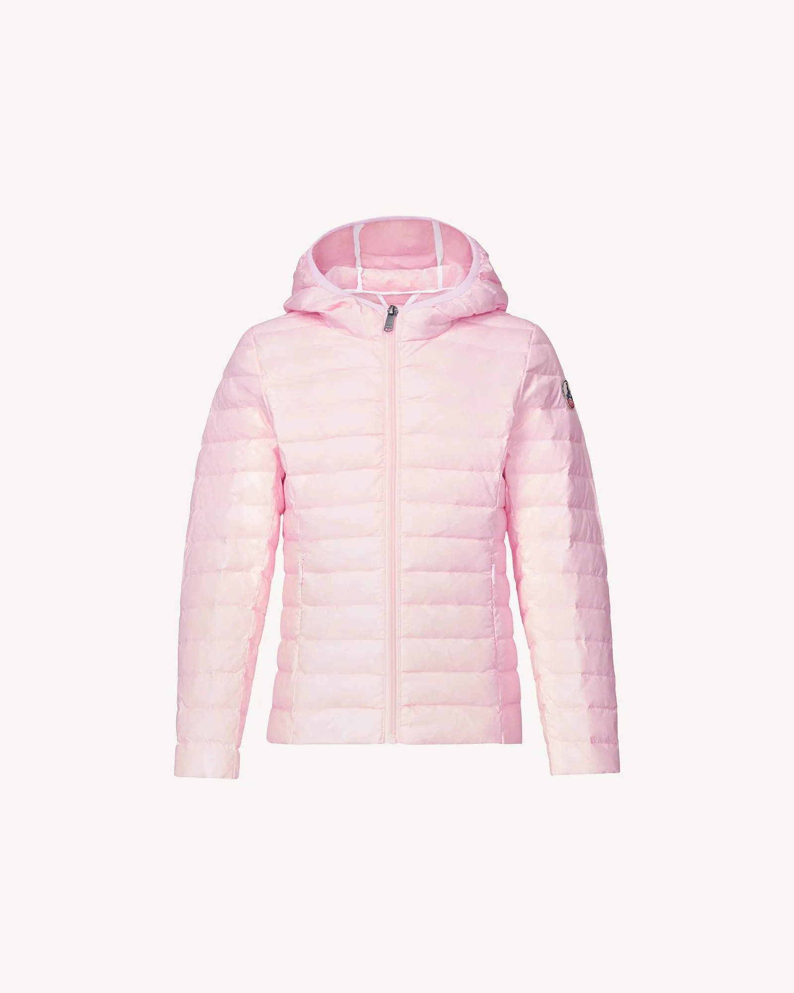 Petal rose Carla kids' lightweight hooded puffer jacket