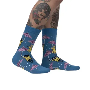 Petting in the Rain Women's Crew Socks