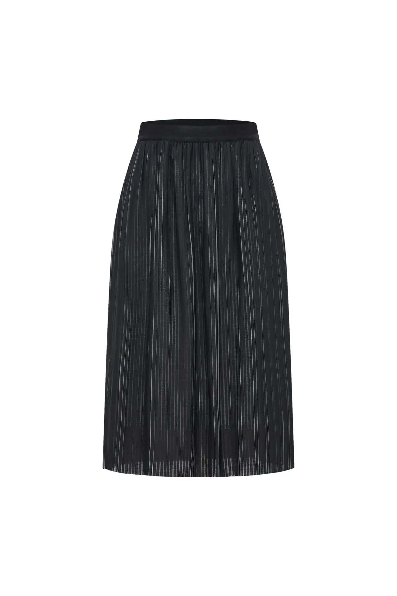 Pleated Flare Skirt