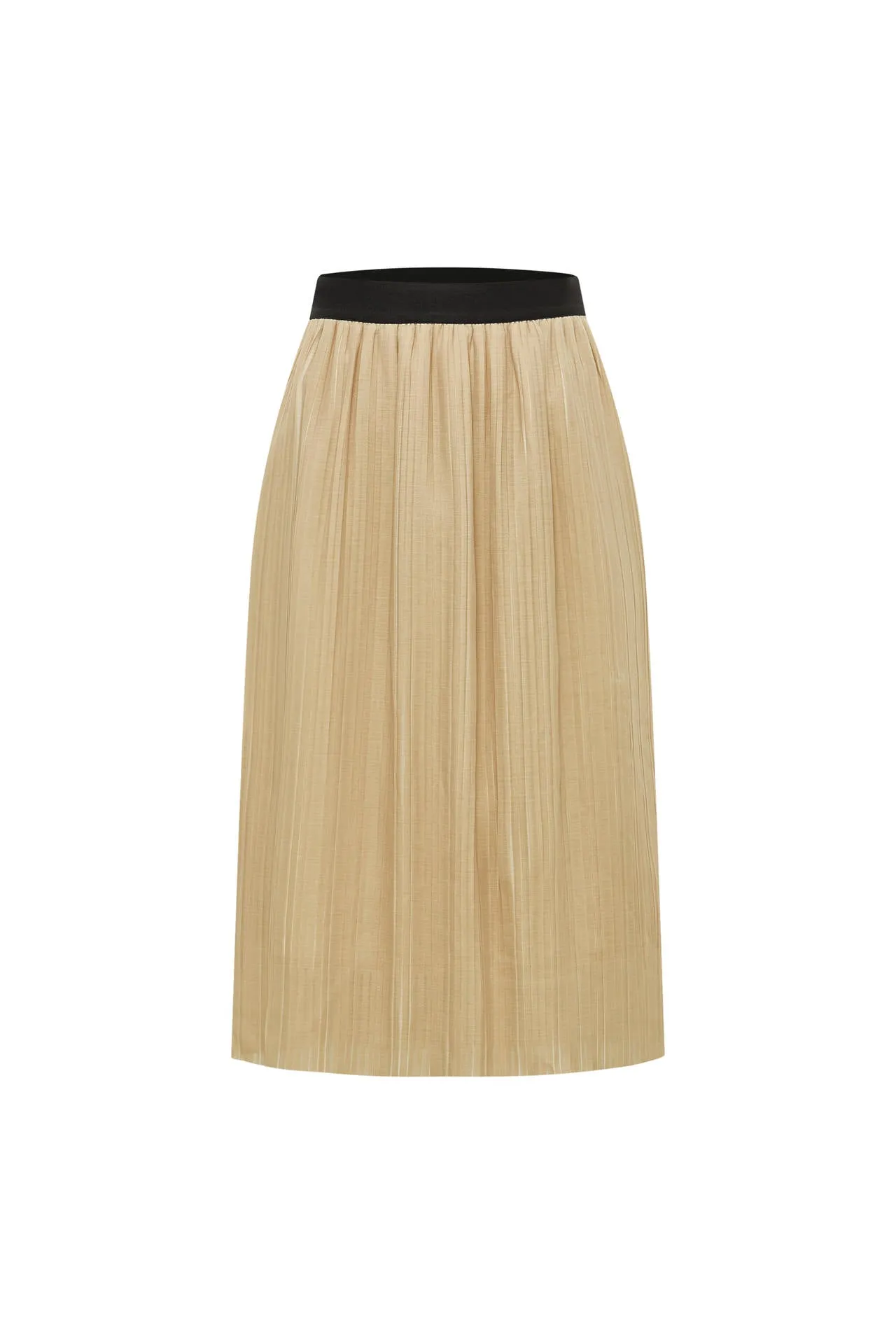 Pleated Flare Skirt