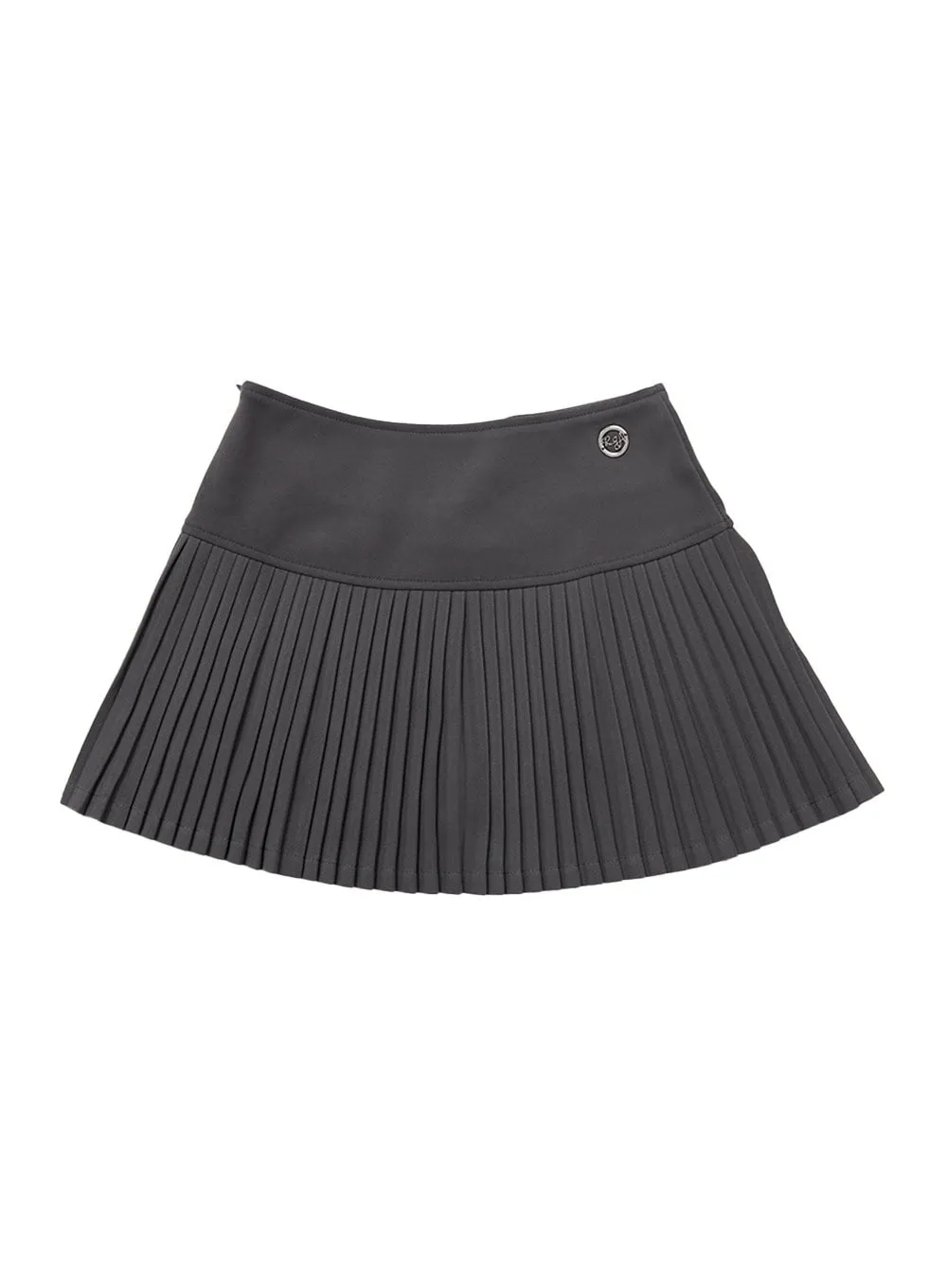 Pleated Solid Mini Skirt CN425