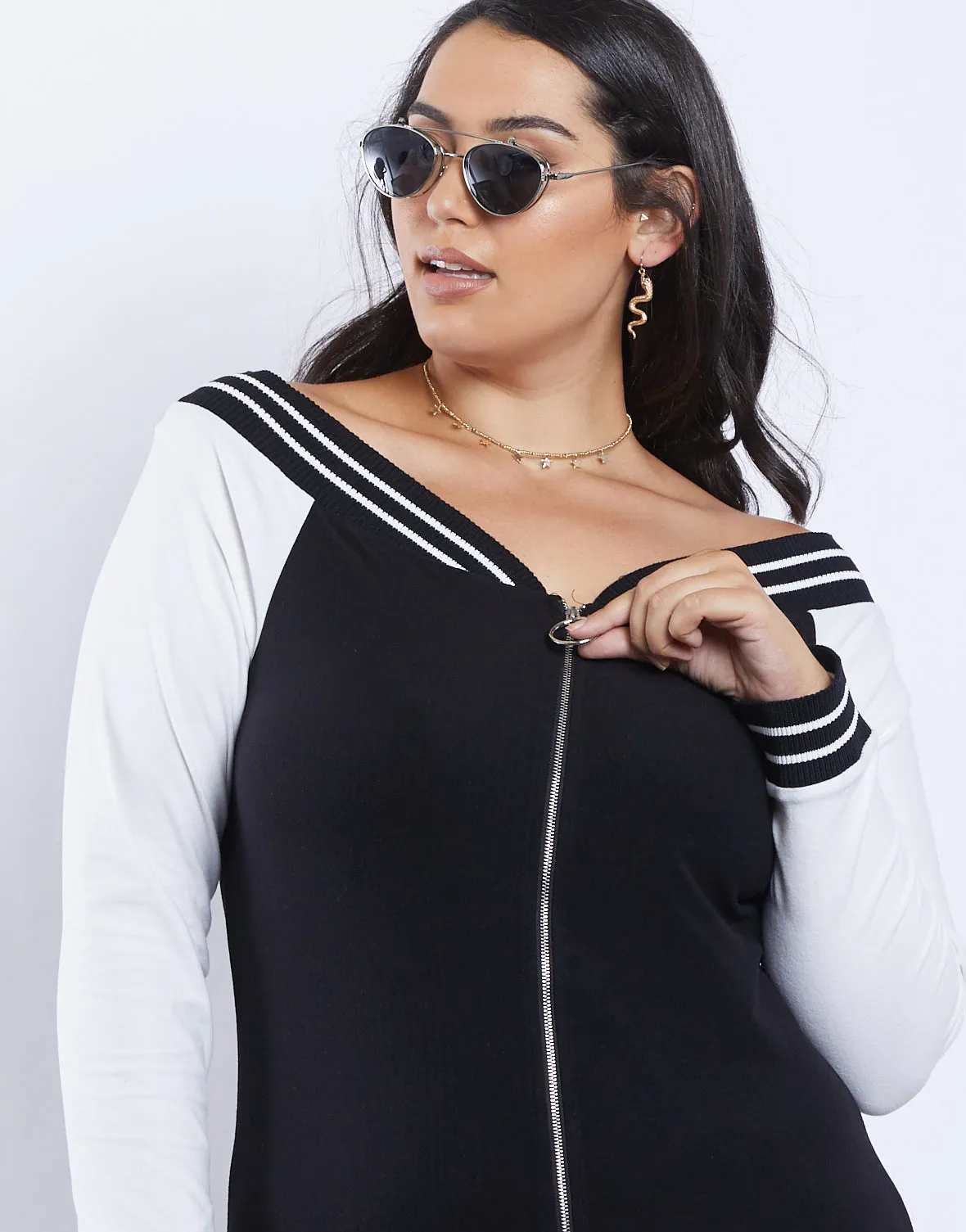 Plus Size Taylor Off-the-Shoulder Dress