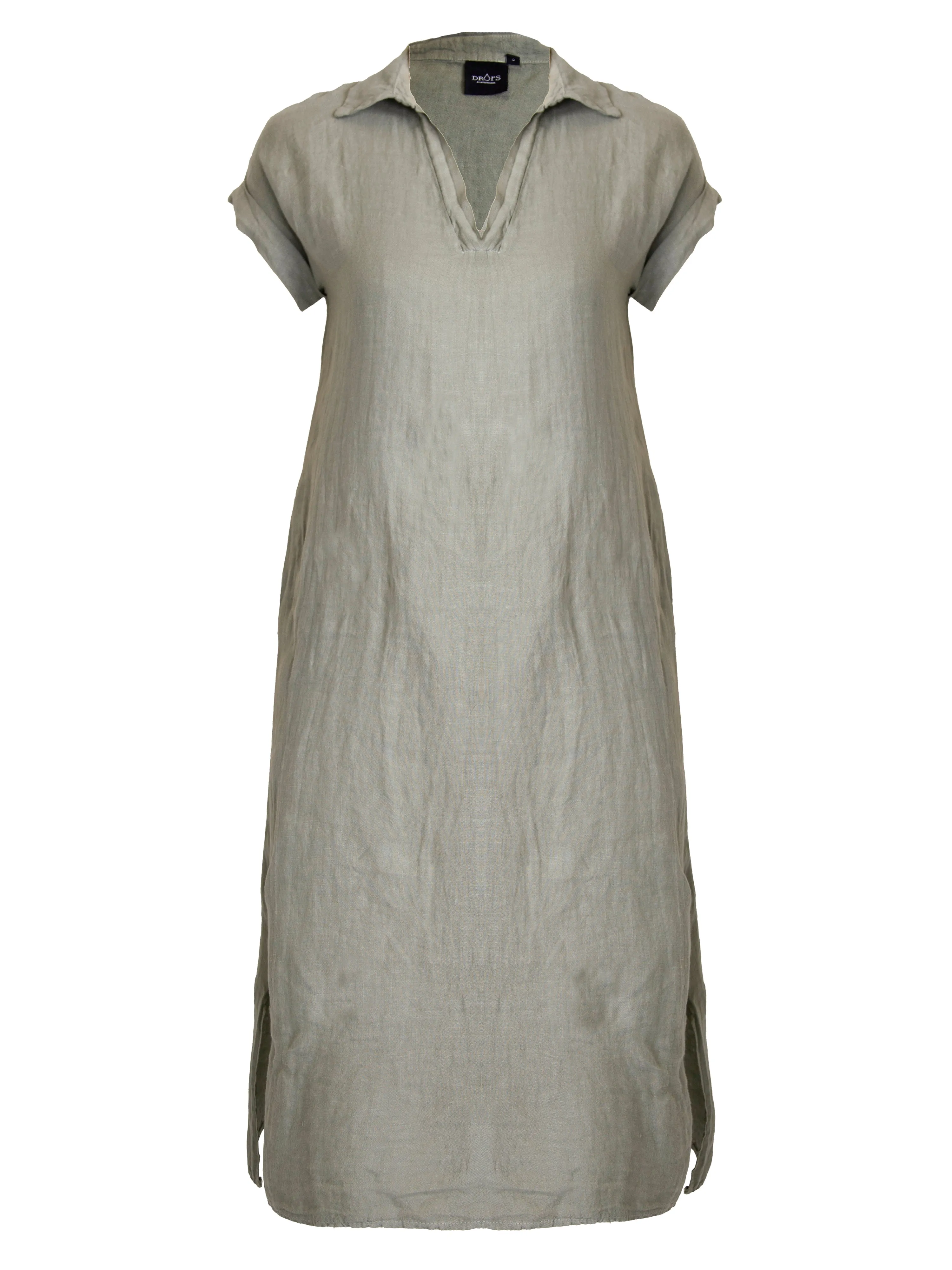 POLETTE Linen Dress - Army