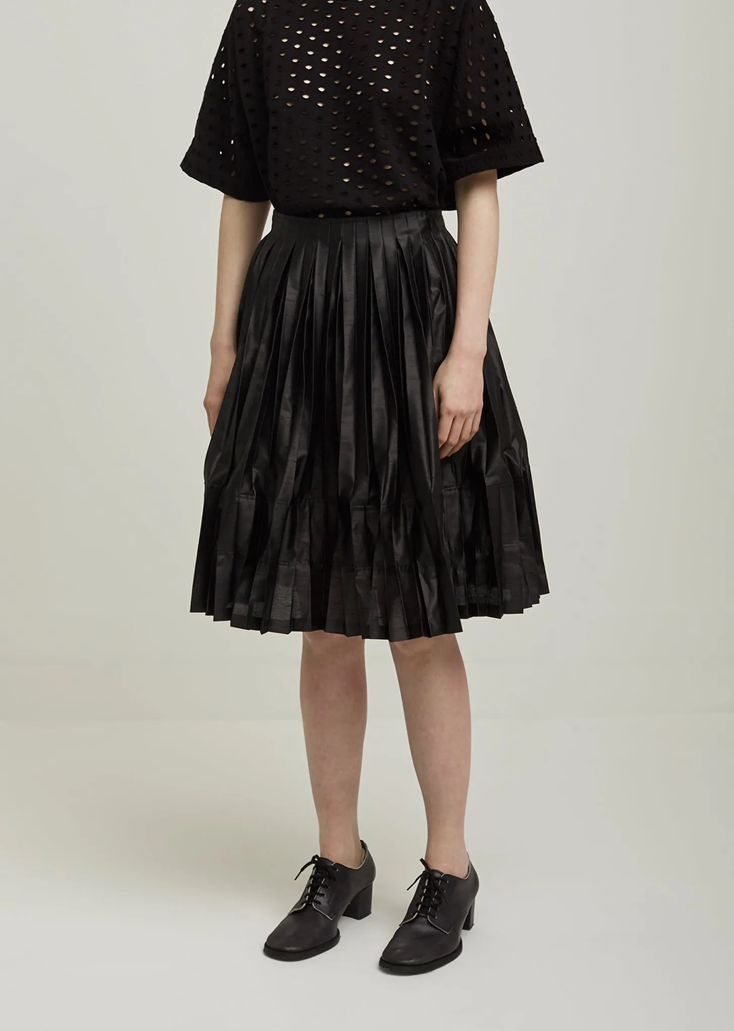 Polyester Film Pleated Skirt