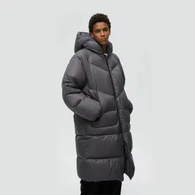 Quilted Puffer Hooded Long Coat