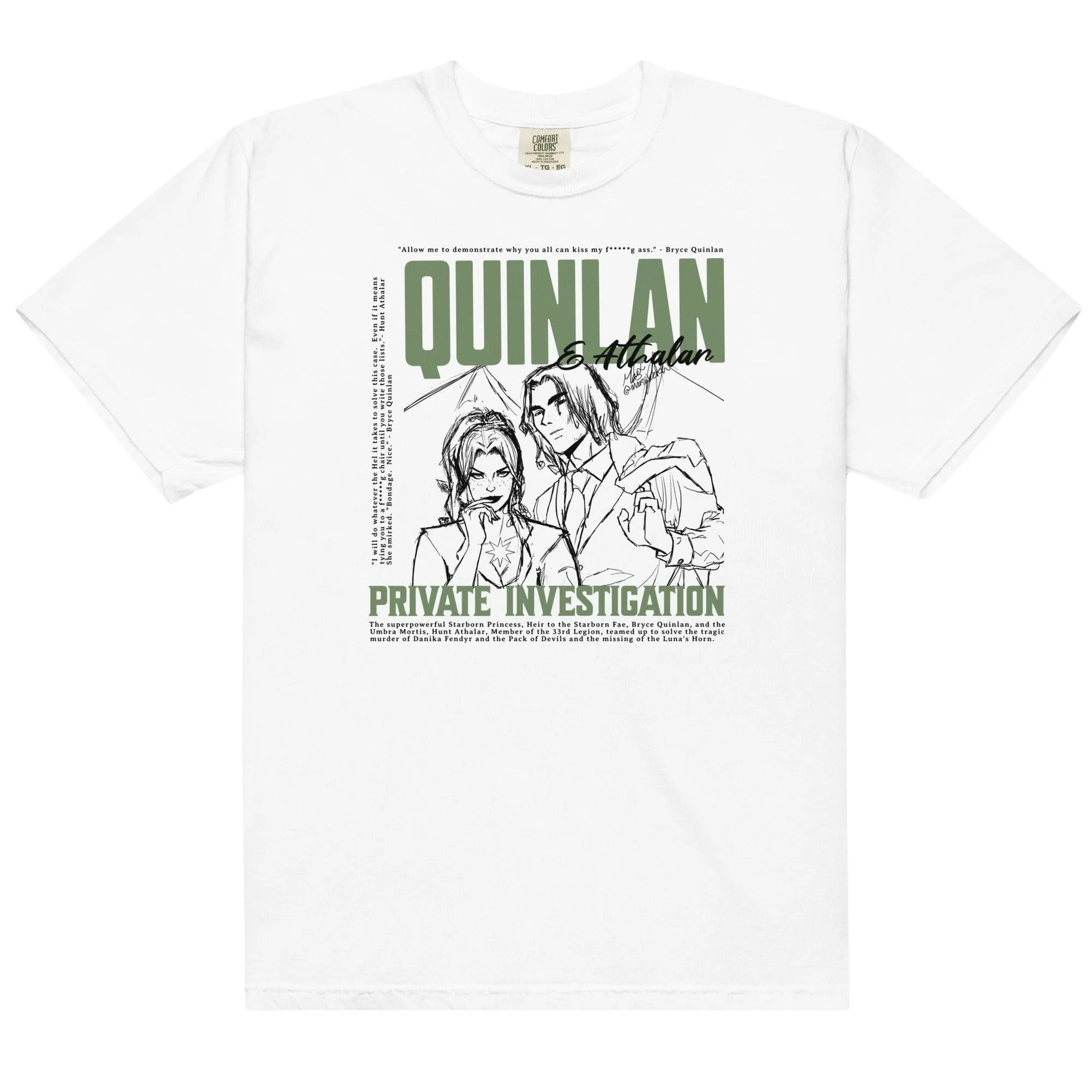 Quinlan and Athalar Private Investigation Tee Shirt