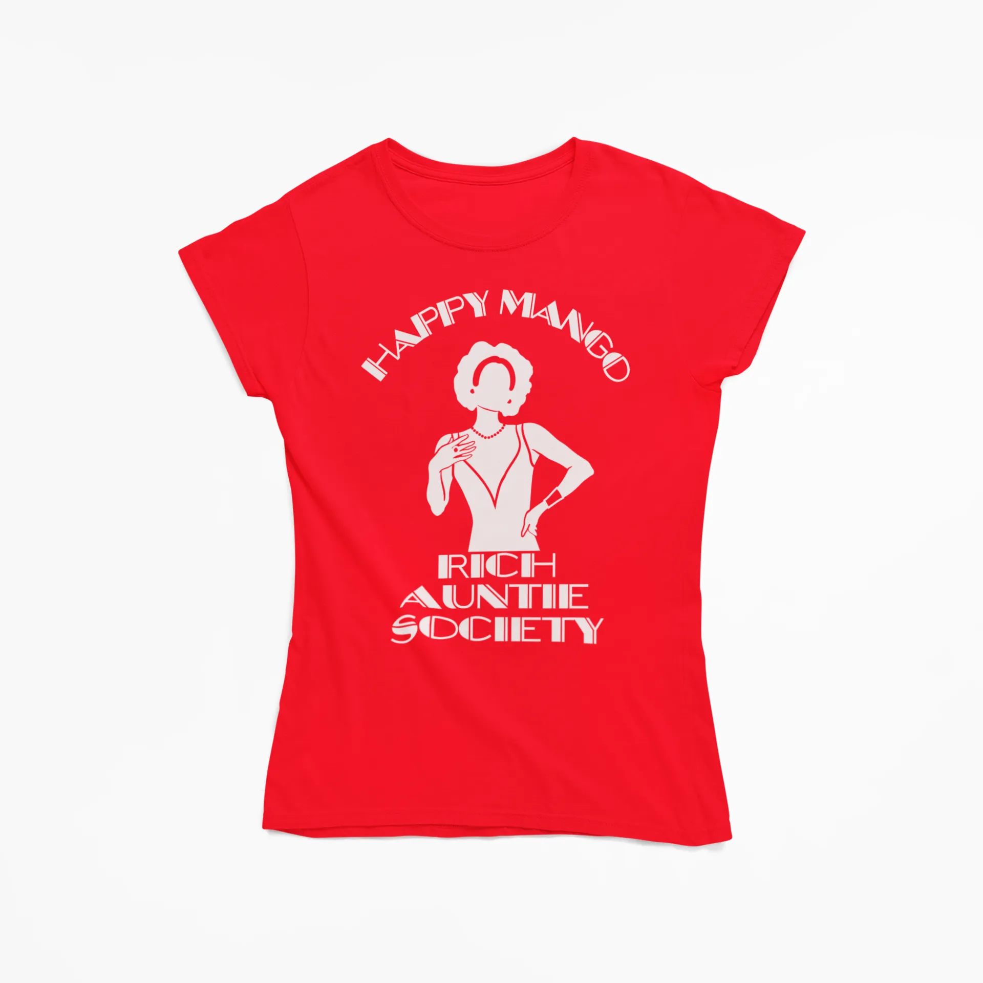 Rich Auntie Society Tee Kiss Red