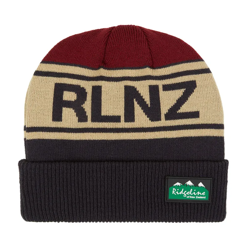 Ridgeline RLNZ Knitted Beanie Hat Navy Multi