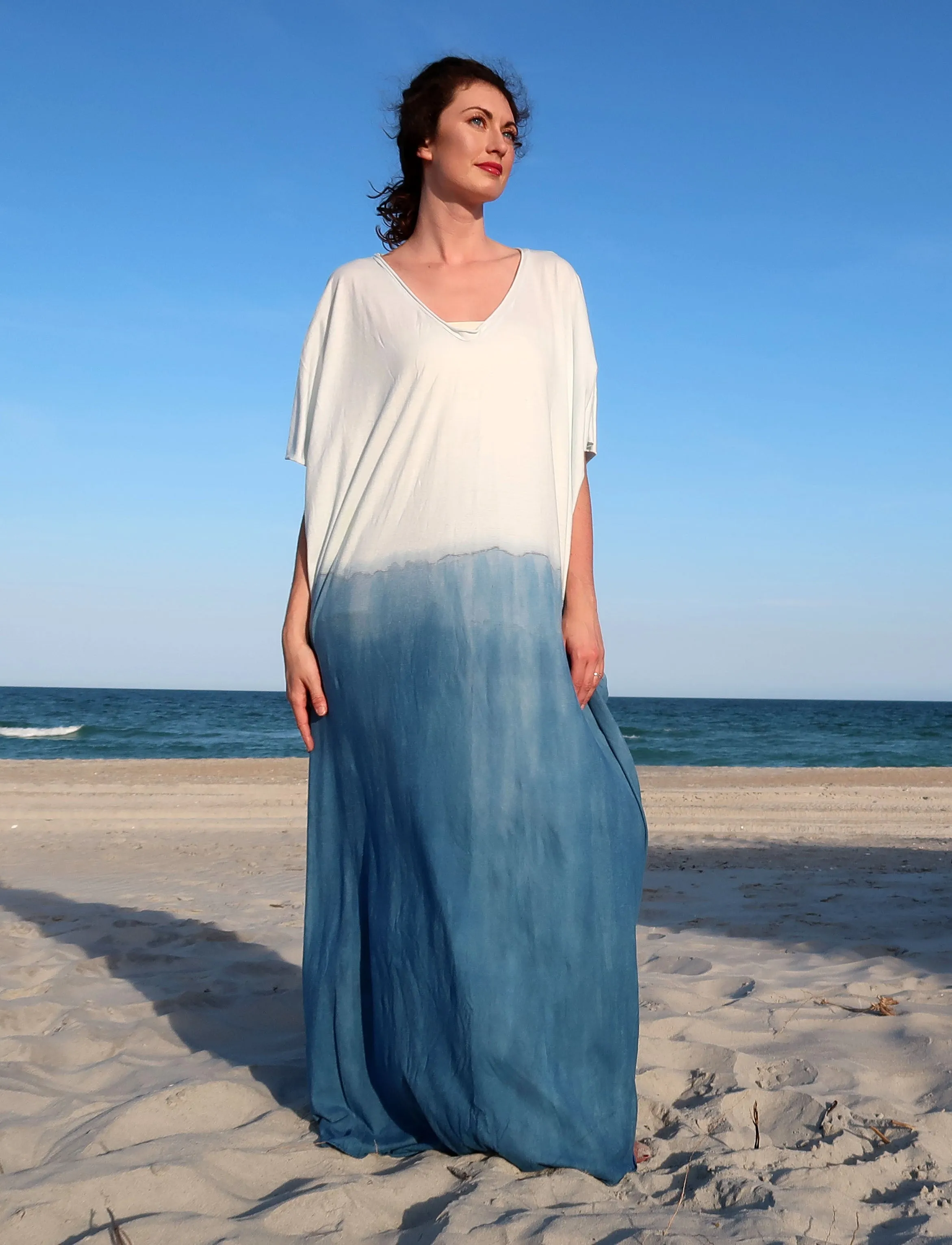 Ritual INDIGO Dip-Dyed Long Kaftan