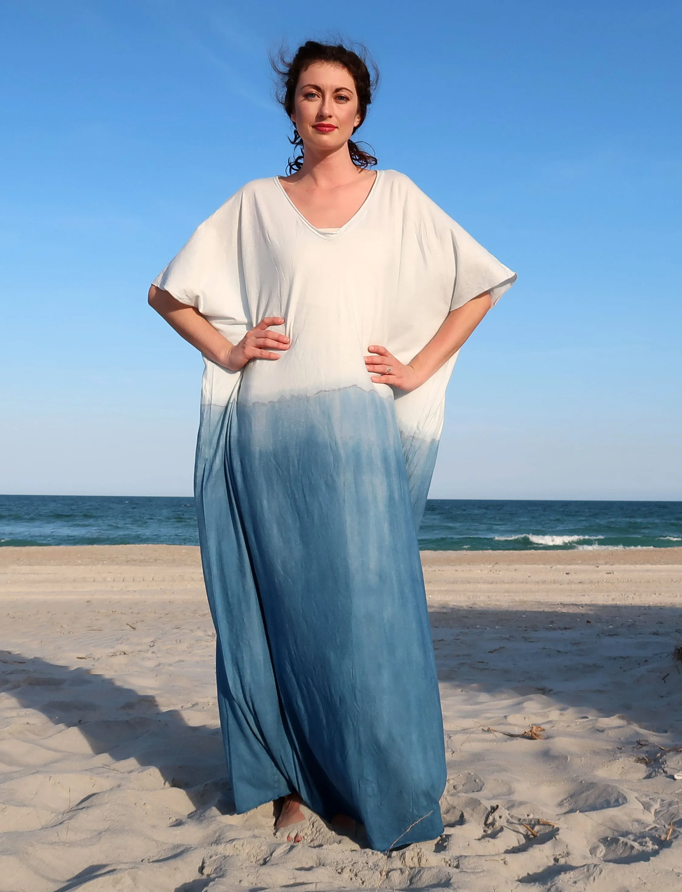 Ritual INDIGO Dip-Dyed Long Kaftan