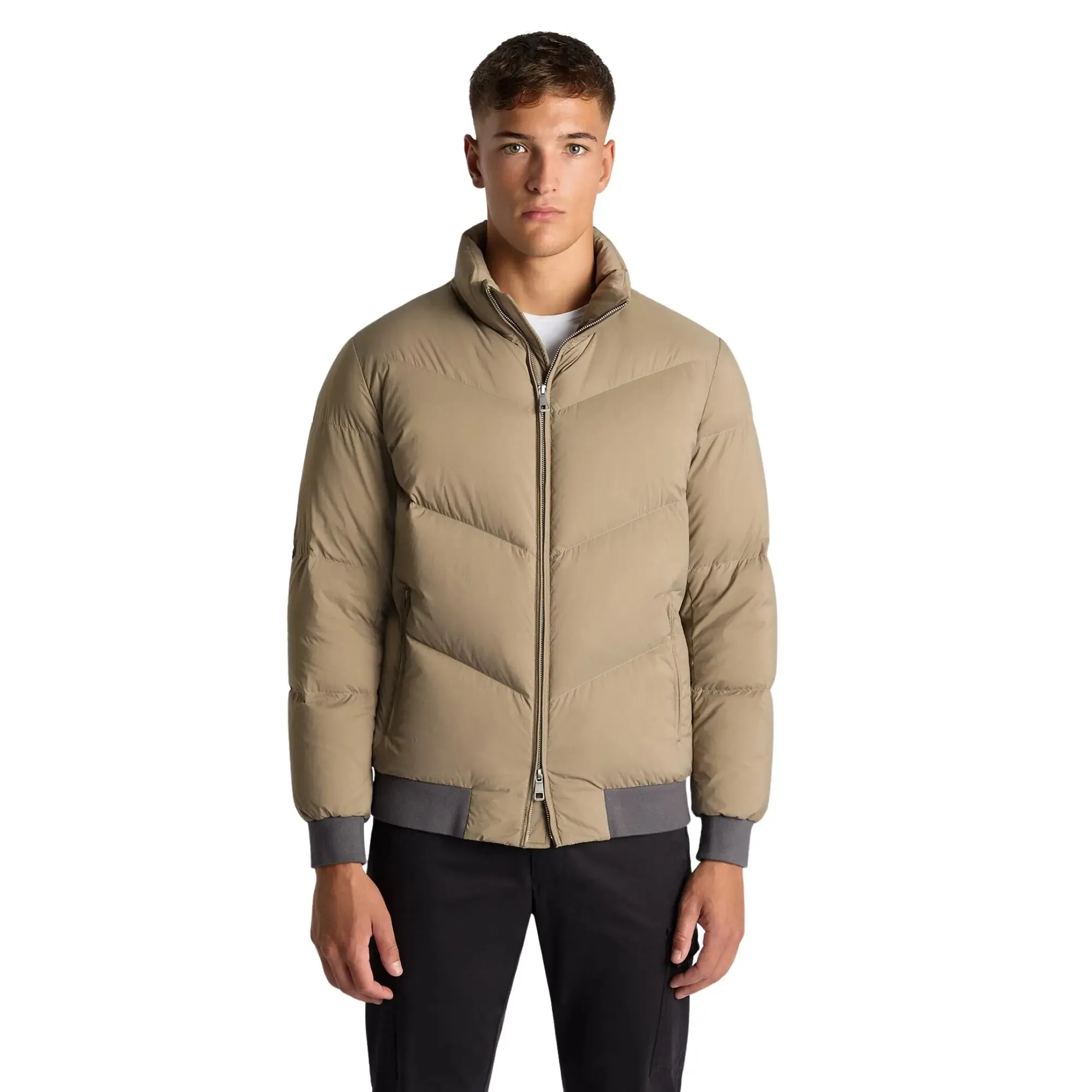 Ryker Taupe Padded Coat