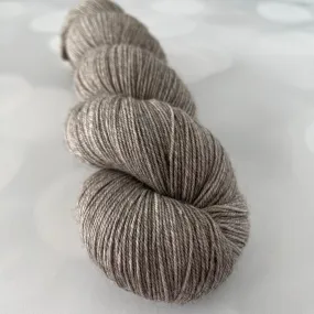 Sandy Shores, Treasured Yak Toes Sock Yarn, taupe gray brown natural yarn