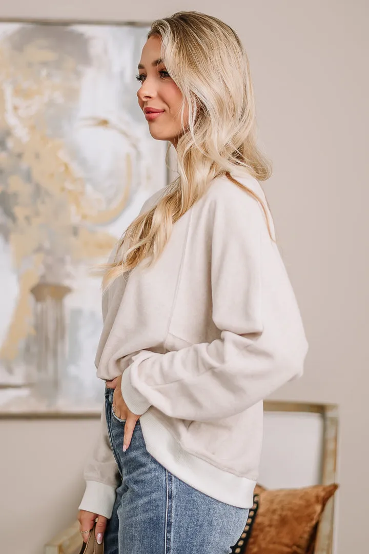 Seen It All Soft Knit Top | Oatmeal