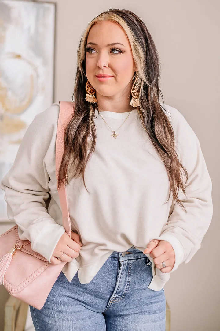 Seen It All Soft Knit Top | Oatmeal