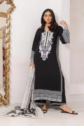 Shehrnaz - SHK-1158 - 2 Piece - Black - Cotton