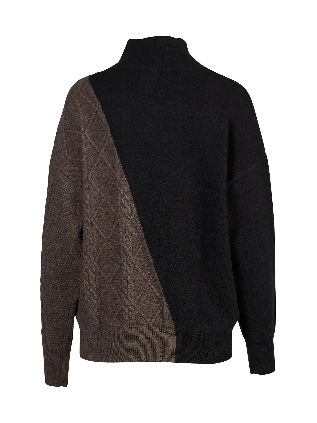 Sigga Cable Knit Sweater - Black Mix