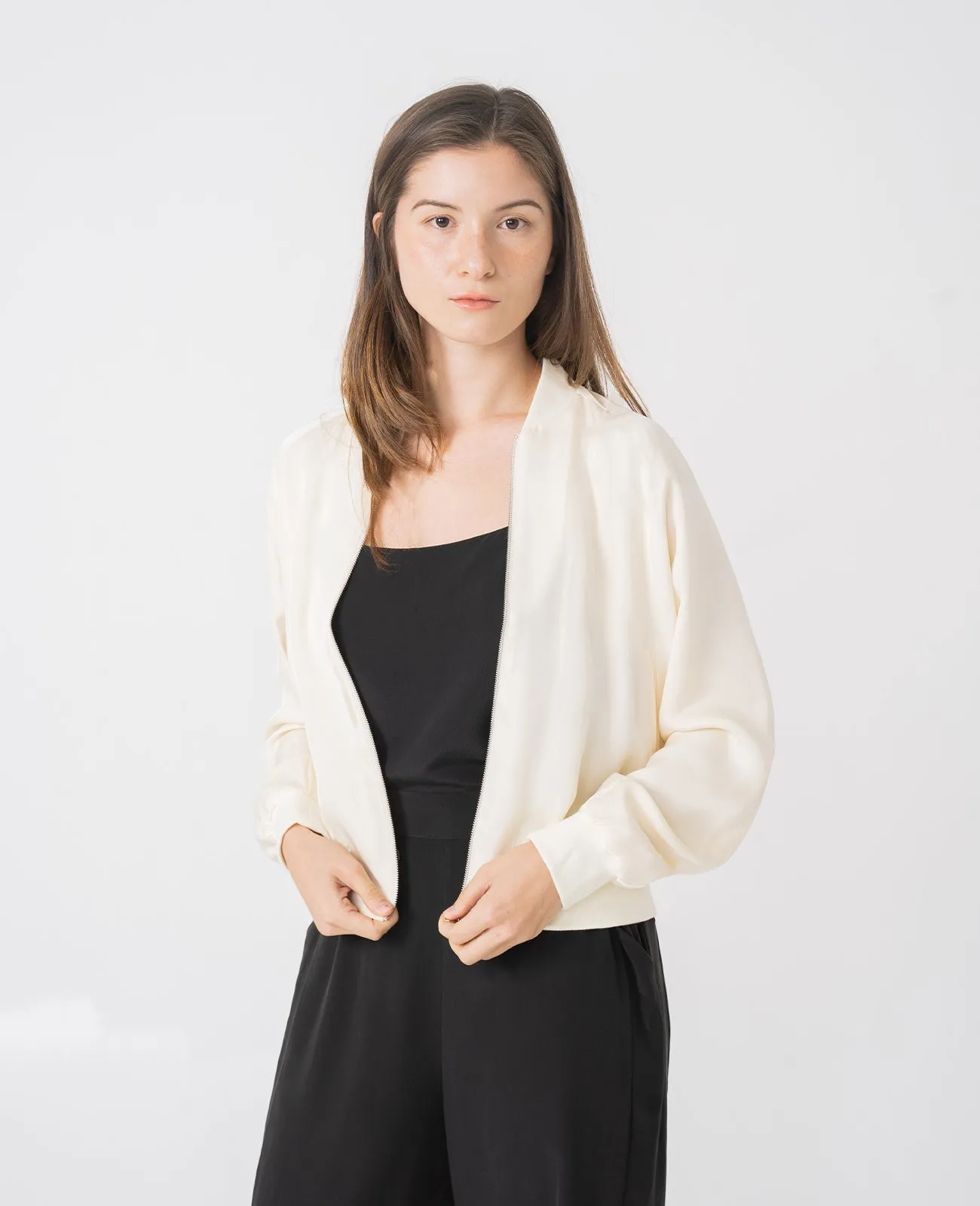 Silk Bomber Jacket