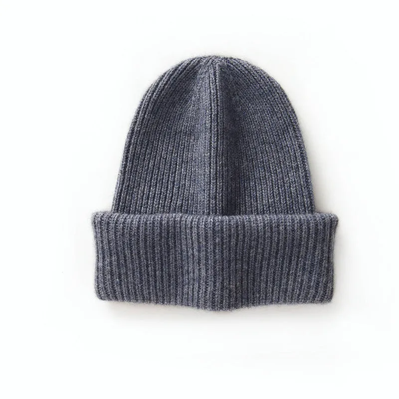 Soft Warm Winter Hat 100% Cashmere Knit  Beanie for Men and Women