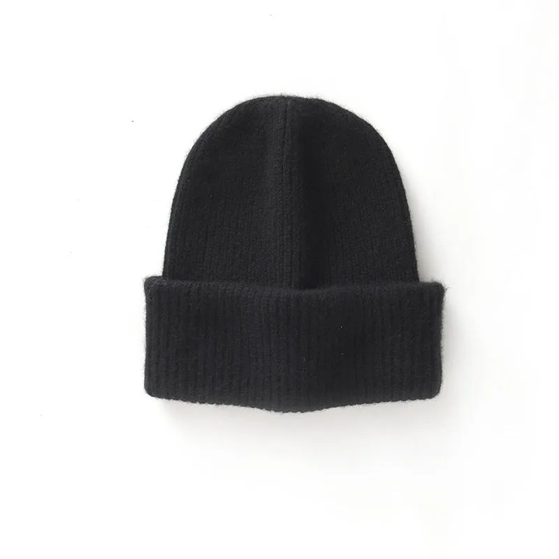 Soft Warm Winter Hat 100% Cashmere Knit  Beanie for Men and Women