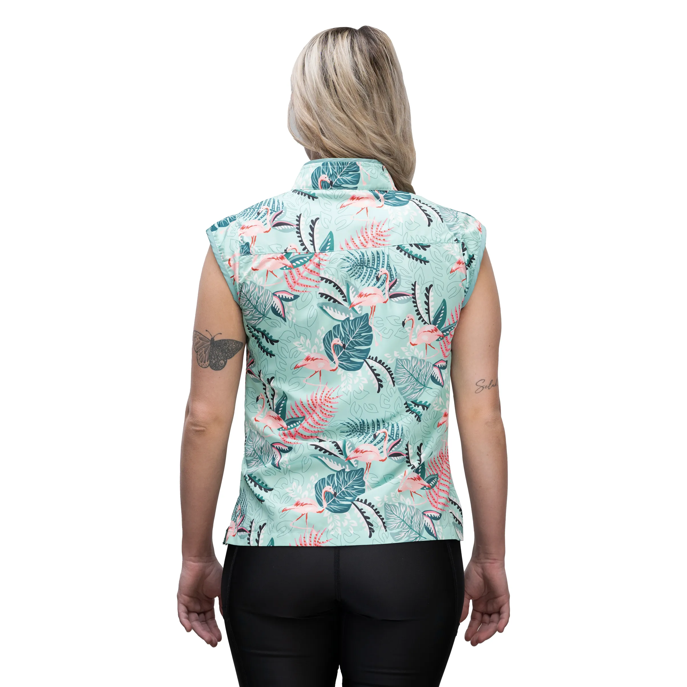 Sophia Cap Sleeve Flamingo