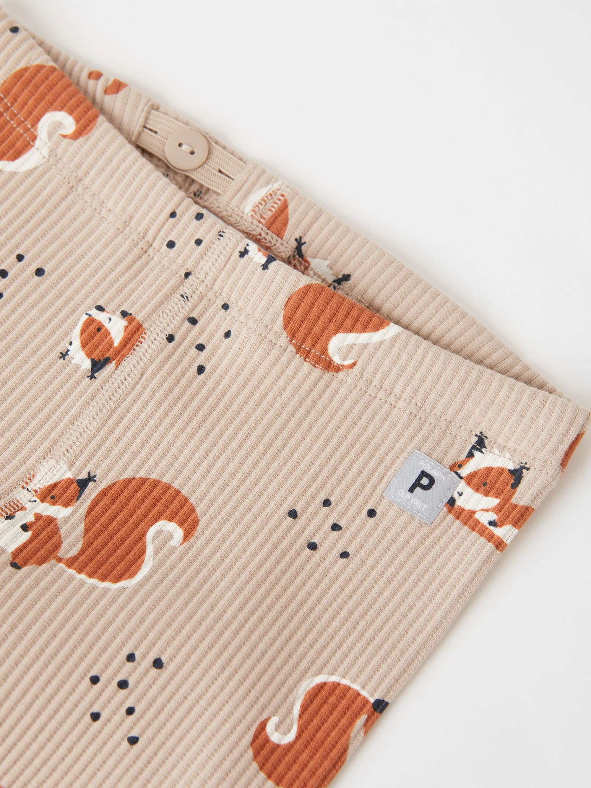 Squirrel Print Baby Leggings