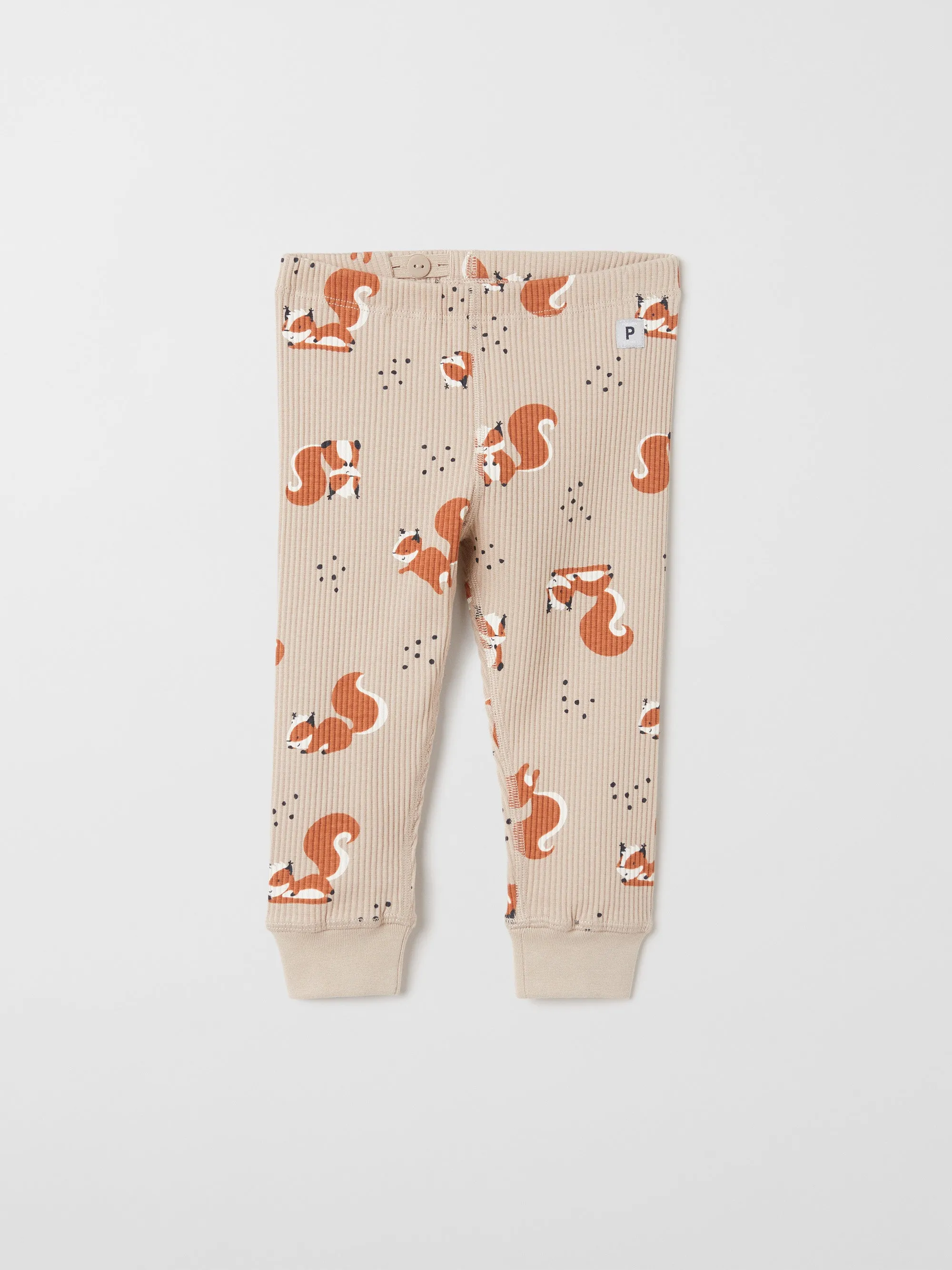 Squirrel Print Baby Leggings