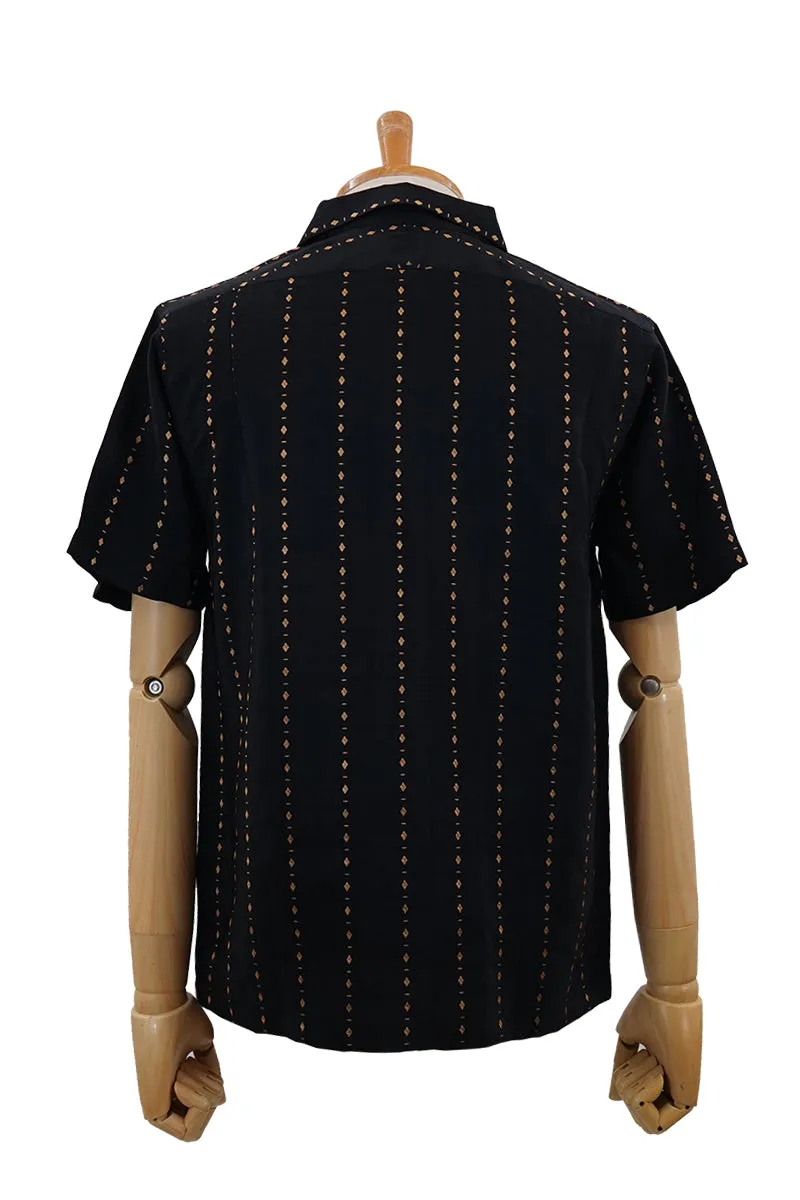 S/S Dobby Open Shirt “LOZENGE”