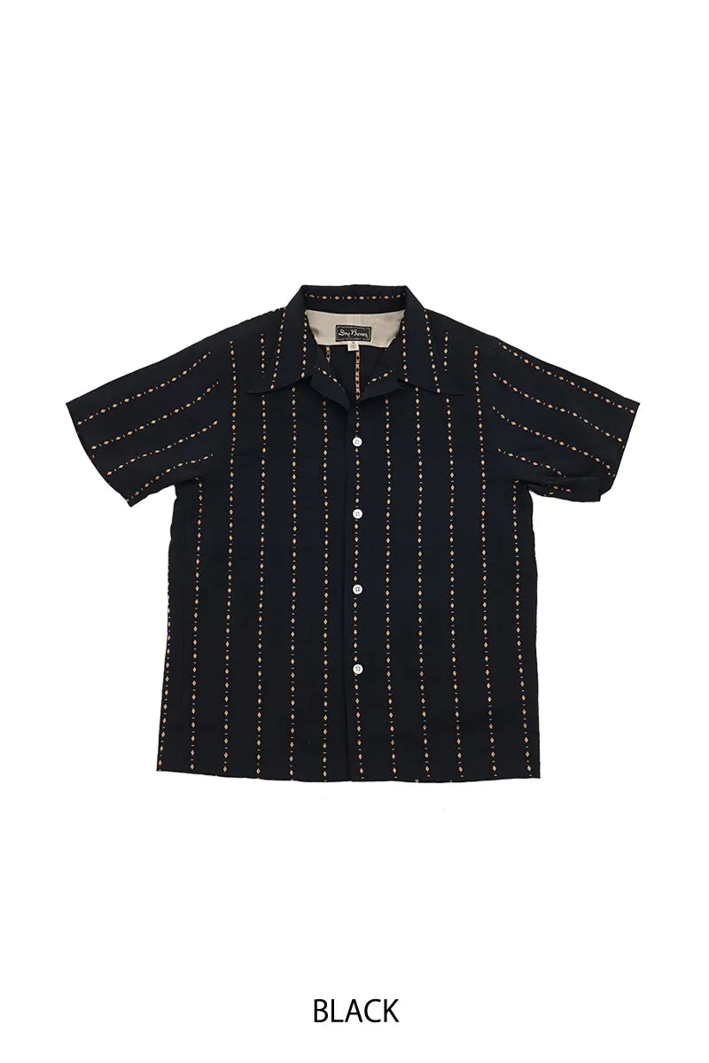 S/S Dobby Open Shirt “LOZENGE”