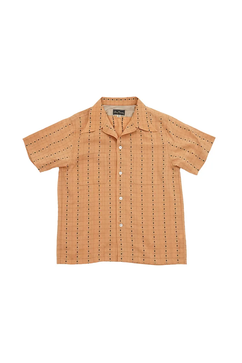 S/S Dobby Open Shirt “LOZENGE”