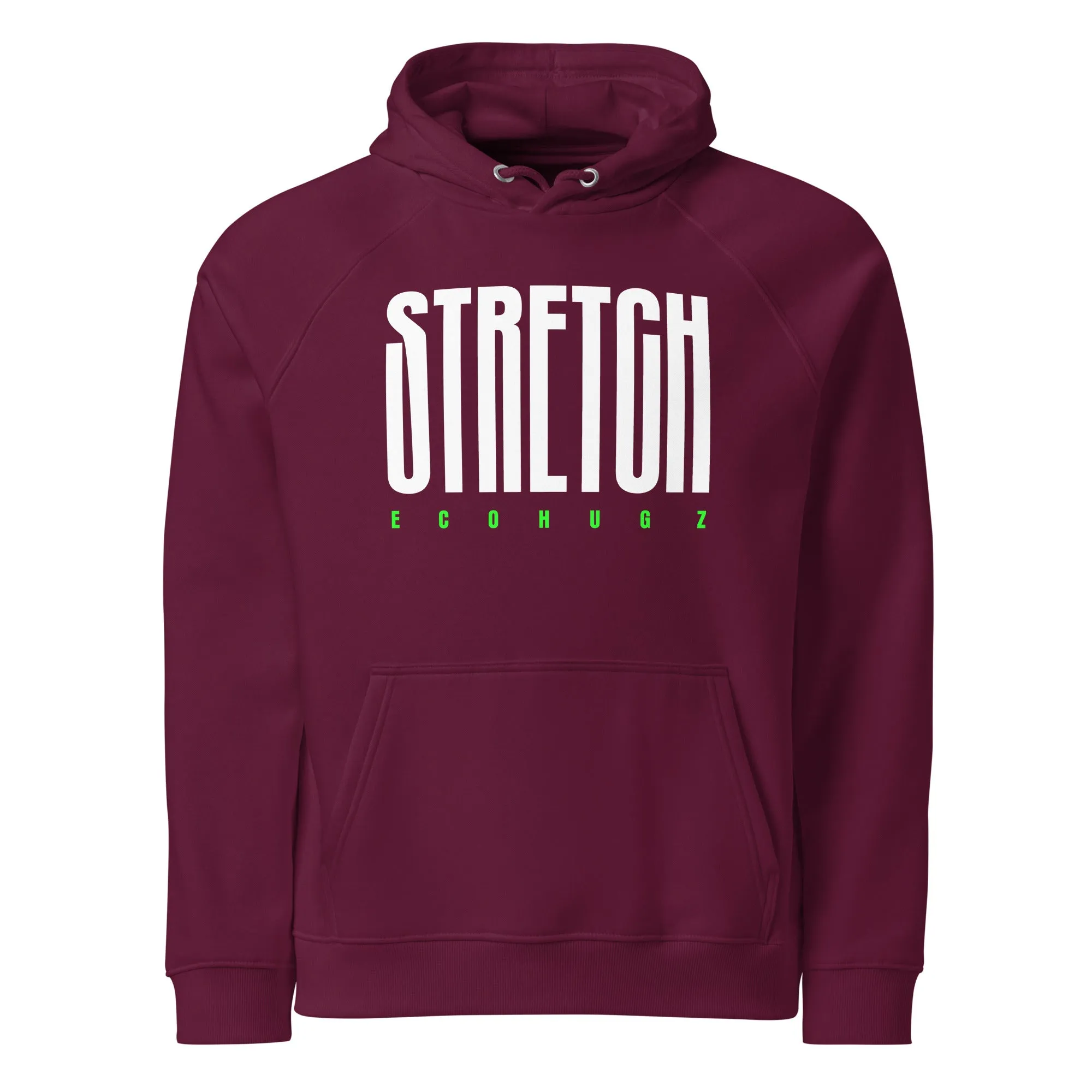 Stretch Typography Graphic Men Eco Raglan Hoodie