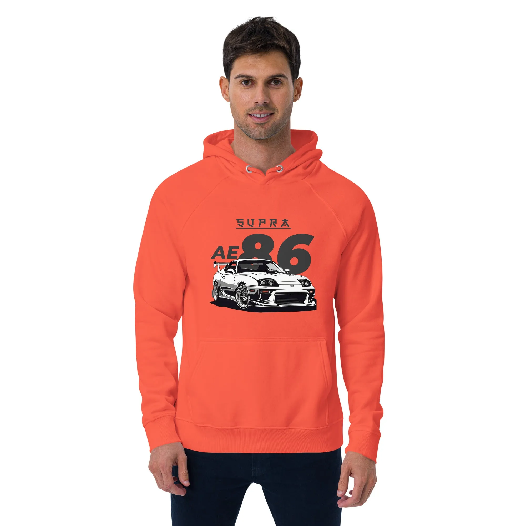 Supraa AE 86 Vintage Graphic Men Eco Raglan Hoodie