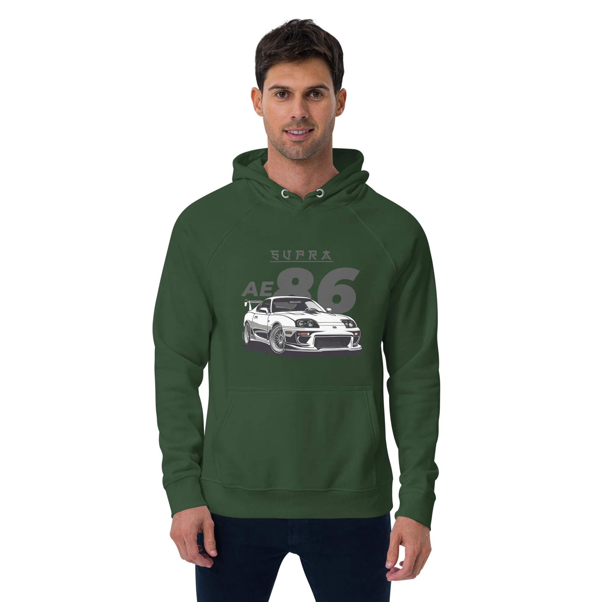 Supraa AE 86 Vintage Graphic Men Eco Raglan Hoodie