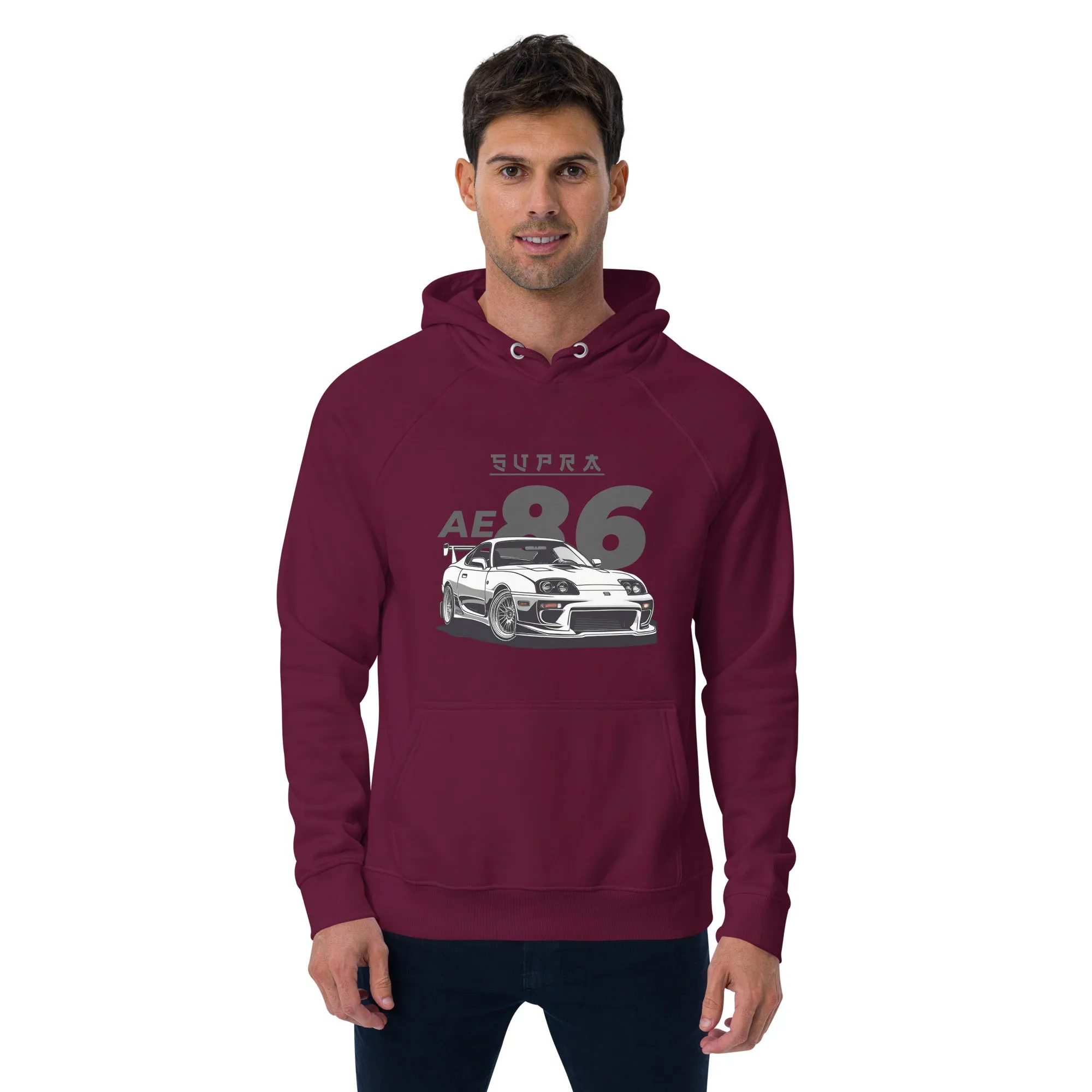 Supraa AE 86 Vintage Graphic Men Eco Raglan Hoodie