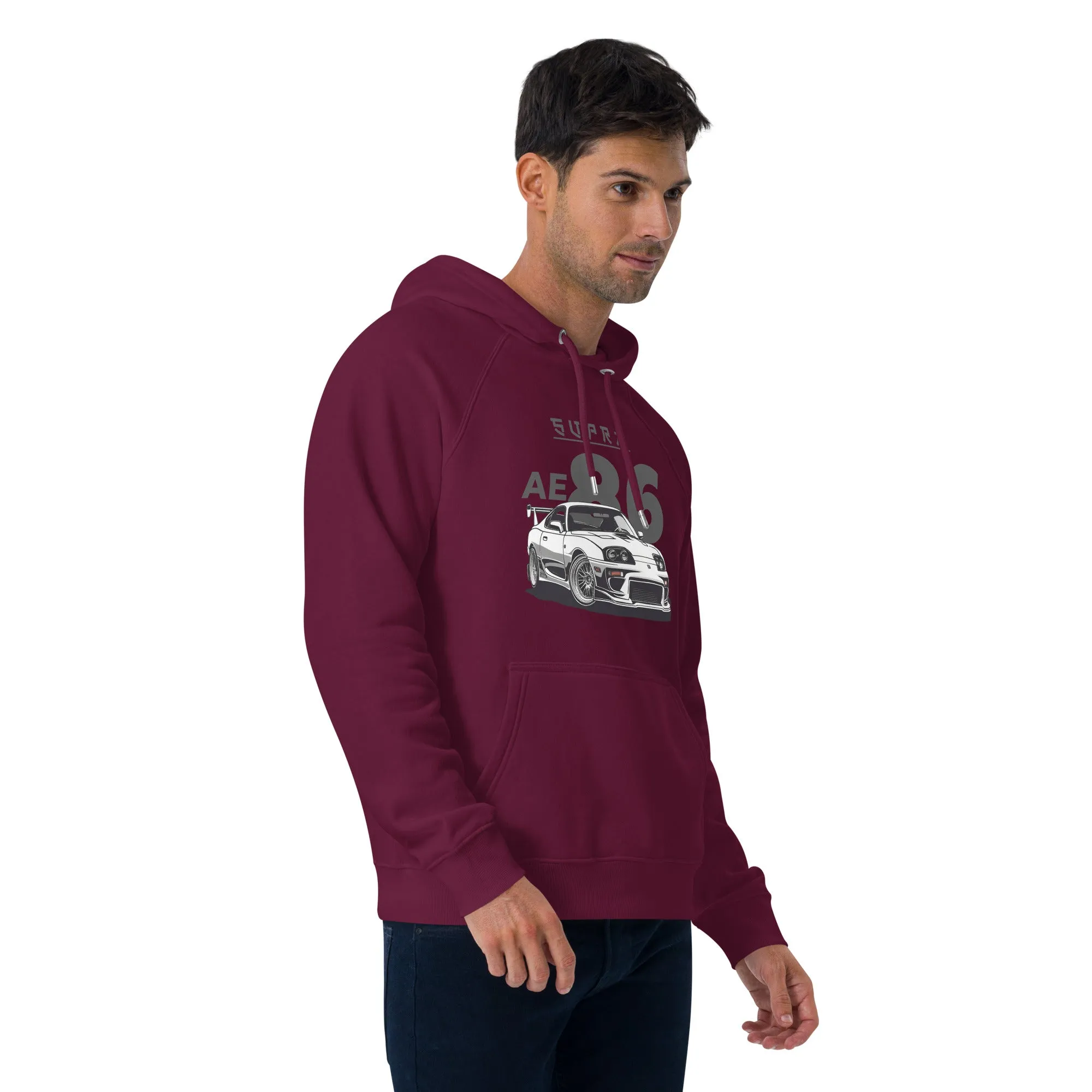 Supraa AE 86 Vintage Graphic Men Eco Raglan Hoodie