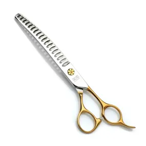 Tauro Pro Line Janita Plungė stainless steel Pro Shears Curved Chunker Ergonomic Extremally Sharp For The Right-Handed, 18 teeth