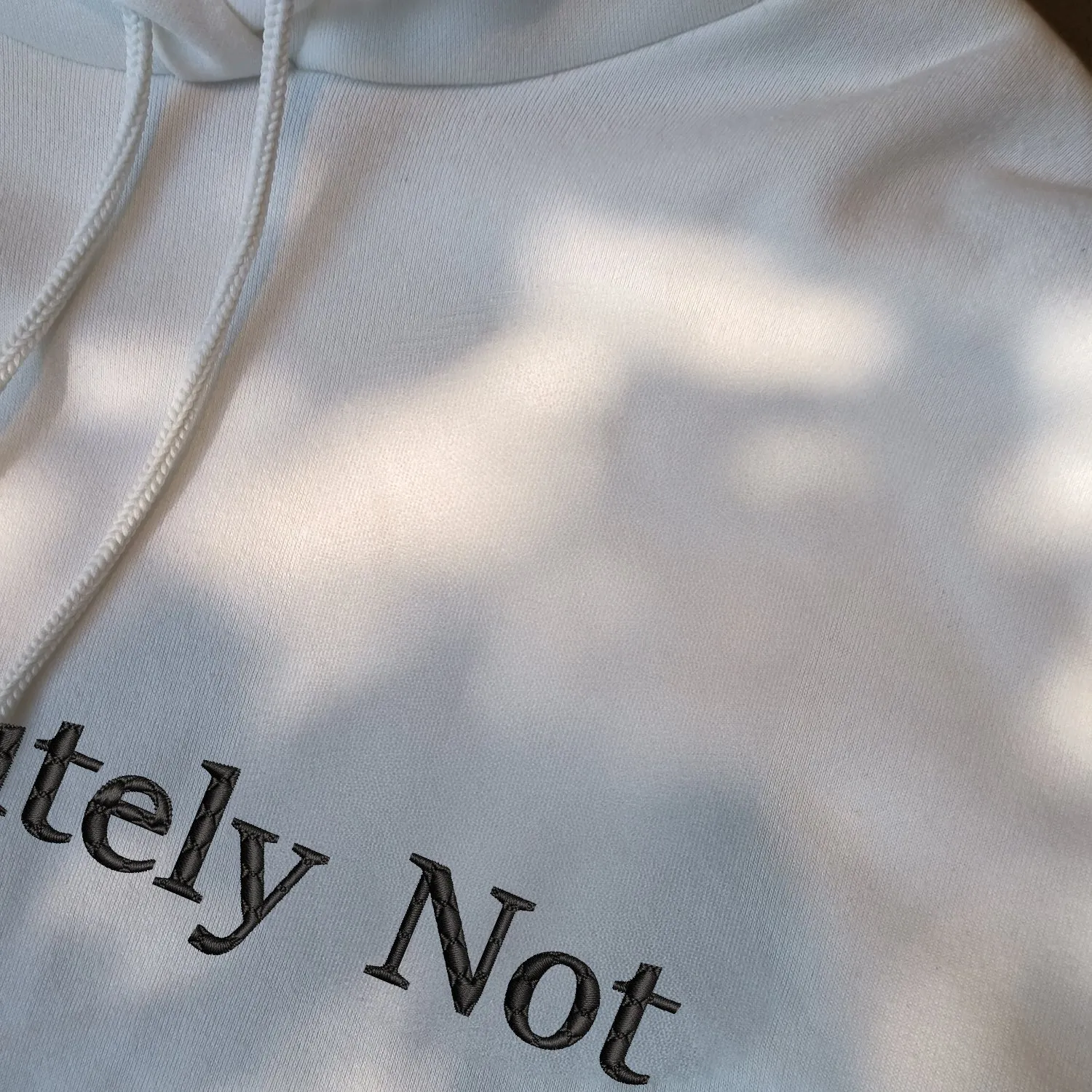 Teesdily | Absolutely Not T-shirt Embroidered, Absolutely Not Embroidery Sweatshirt, Embroidered Shirt Men Women, Funny Shirt Mom Life, Gift For Her