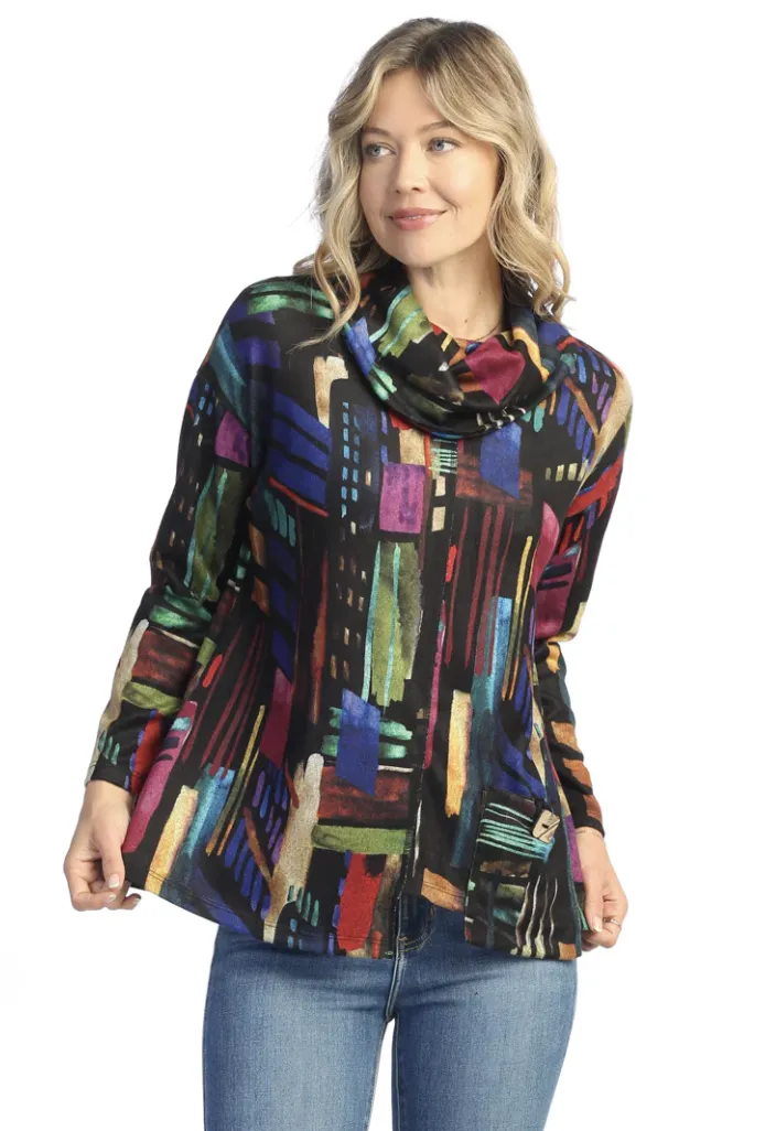 Times Square Turtleneck Tunic Top