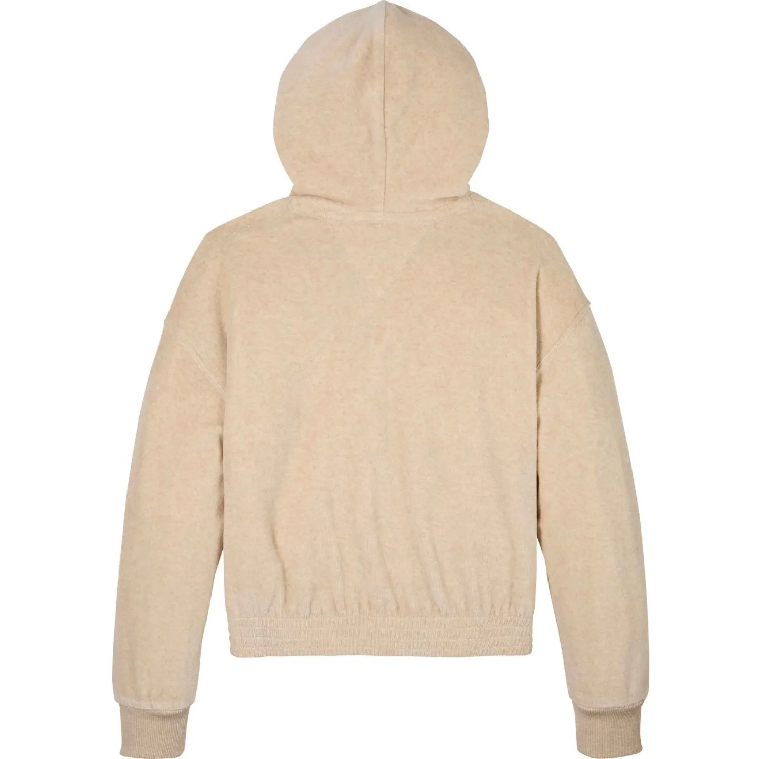 Tommy Hilfiger Heathered Oat Script Velour Hoodie