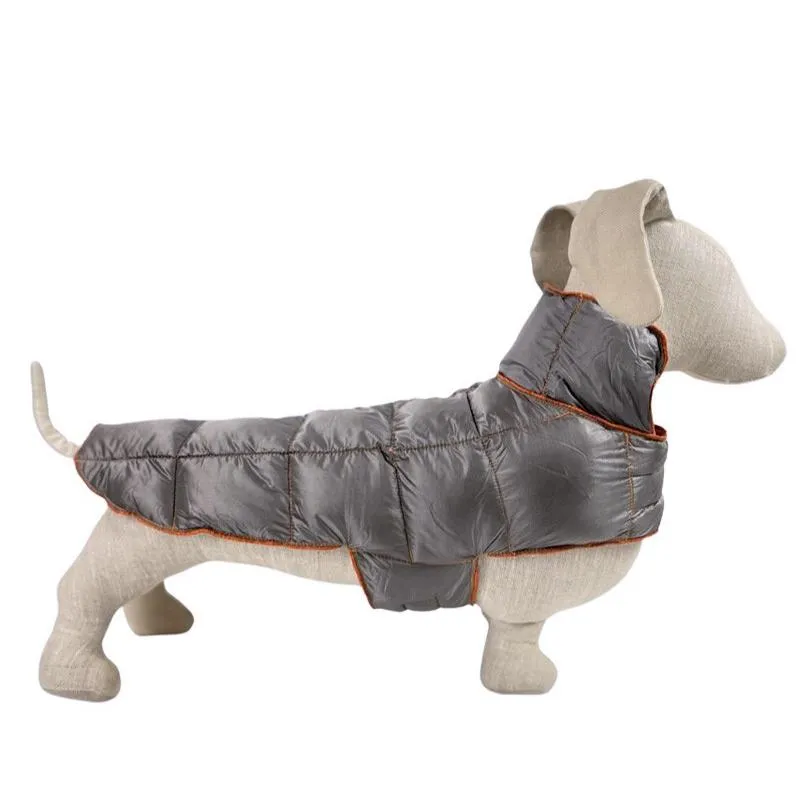 Ultralite Reversible Down Dog Coat Taupe/Burnt Orange