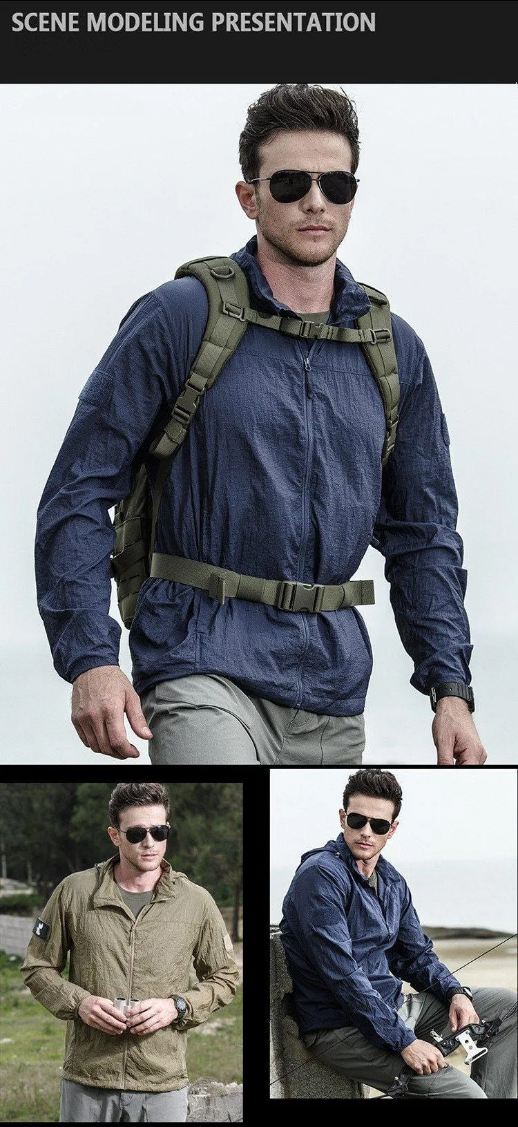 Waterproof Light Hiking Windbreaker