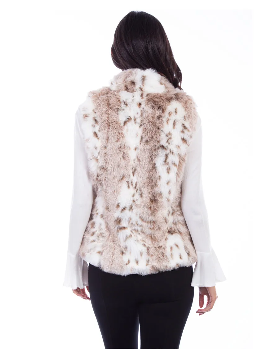 Women's Reversible Faux Fur Leopard Vest